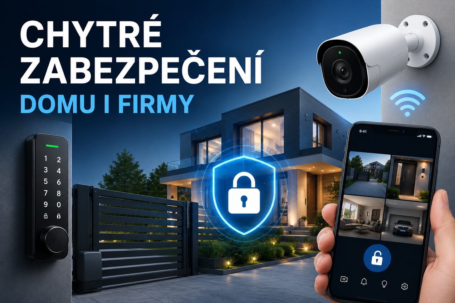 Chytré zabezpečení domu, firmy i chalupy
