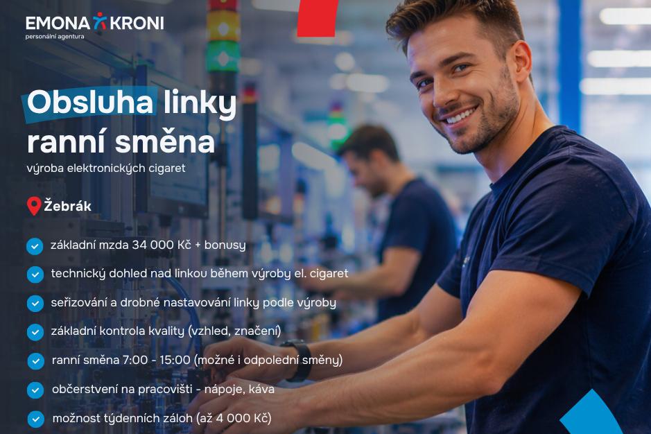 Obsluha linky | ranní směna