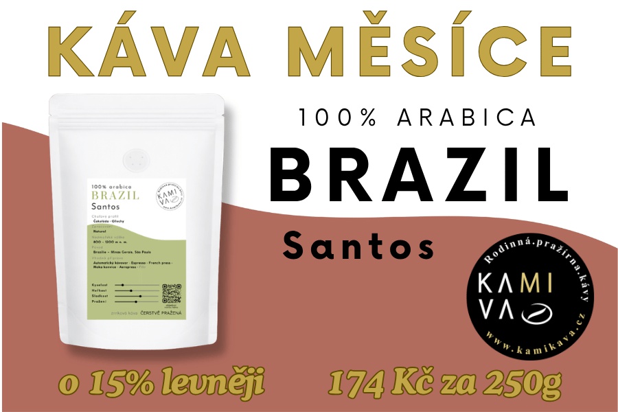 Káva měsíce - Brazil Santos