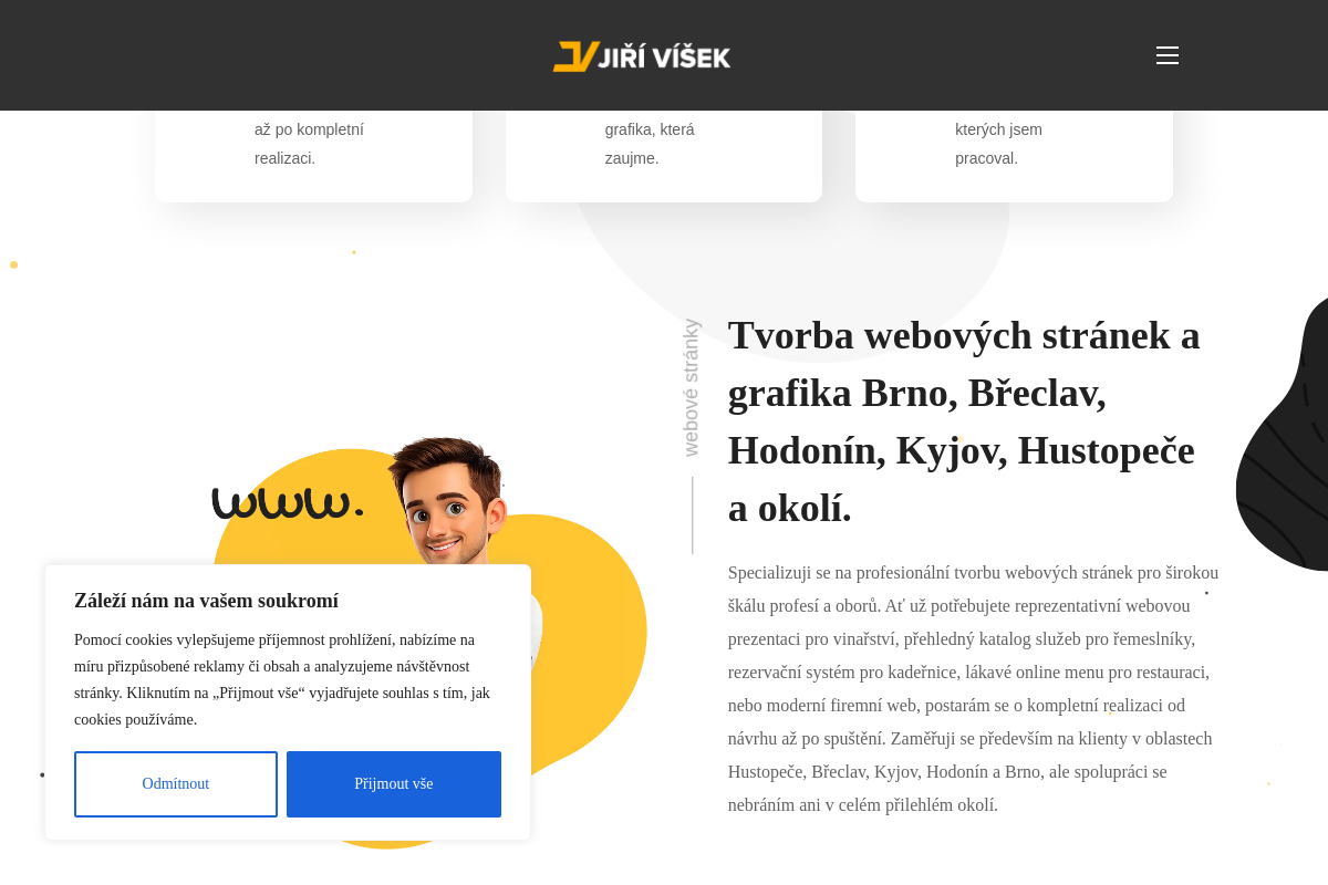 Víšek Jiří - tvorba webových stránek, webgrafik