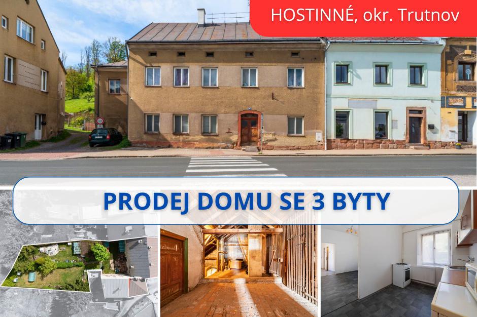 PRODEJ DOMU               se 3 bytovými jednotkami