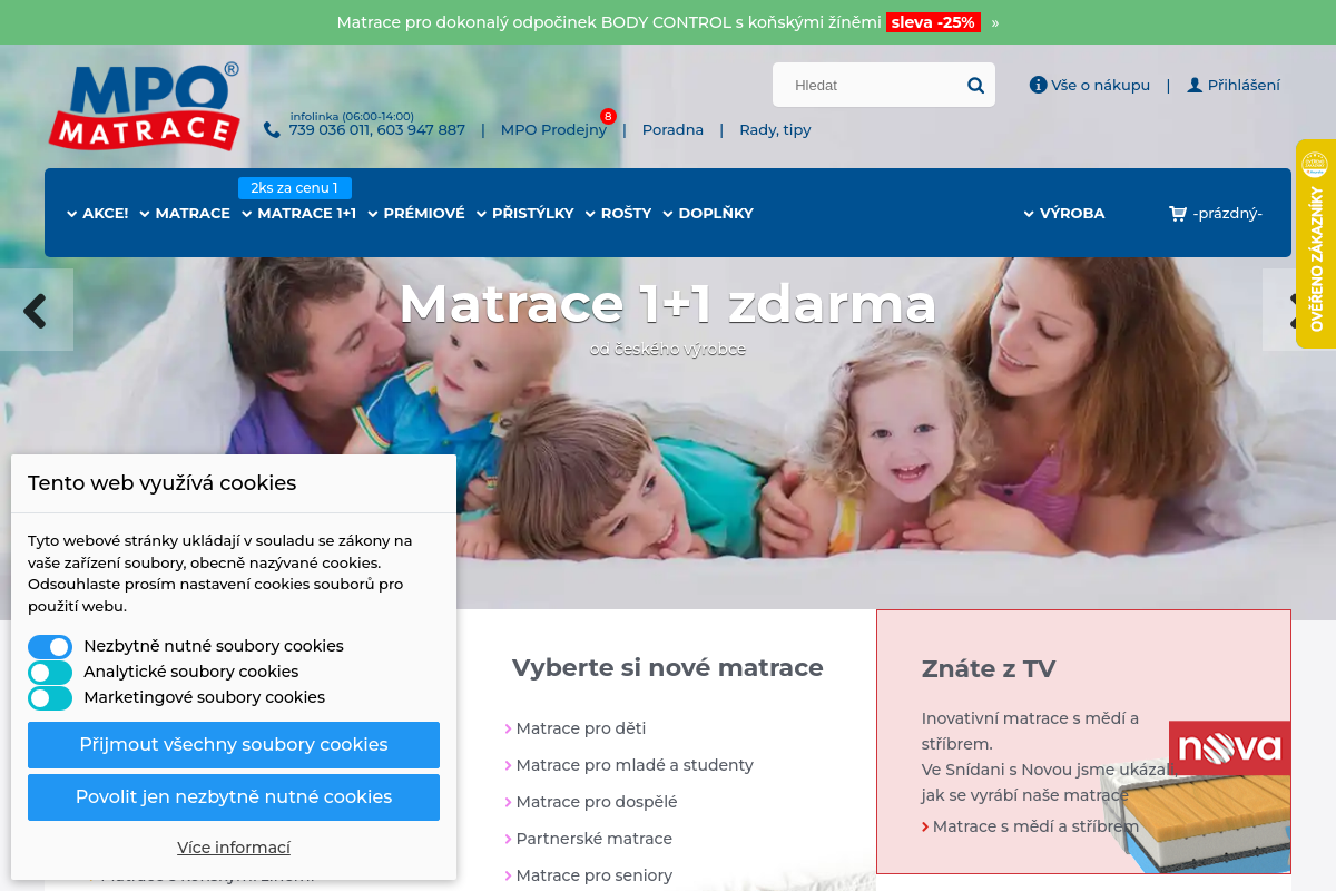 MPO matrace