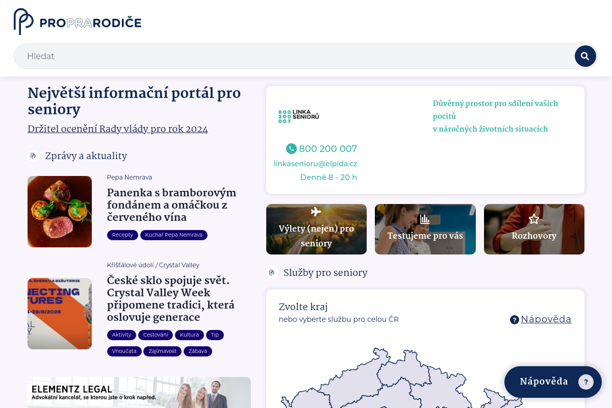 Proprarodiče.cz a Emaminy.cz