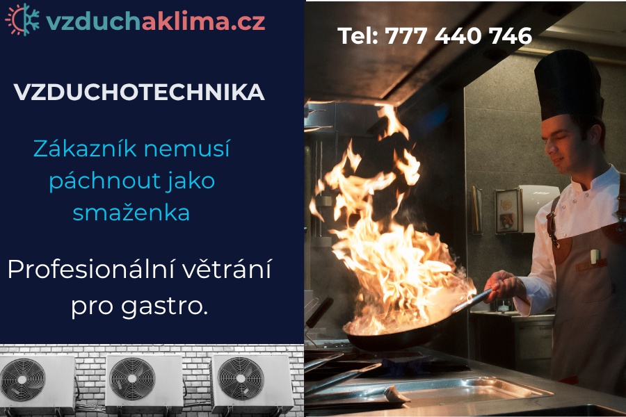 Vzduchotechnika - profesionální větrání pro gastro