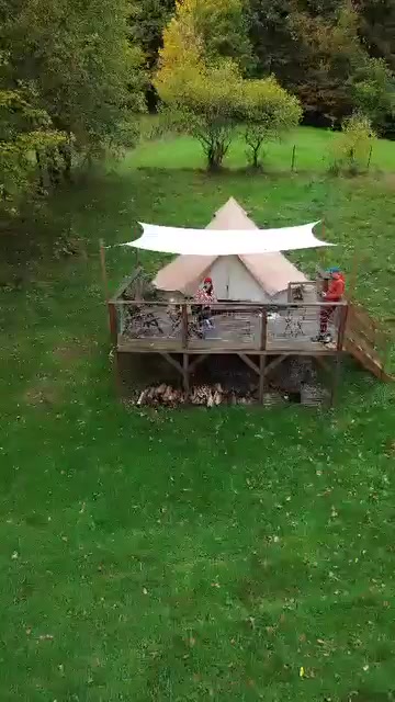 Glamping & Farm Zlaté Podlesí - Stan na louce foto 2 (náhled videa)