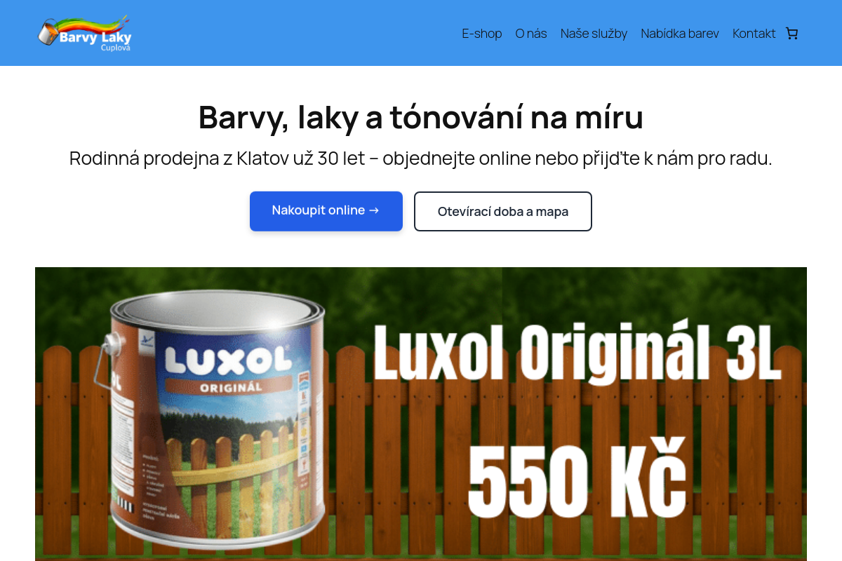 Barvy Laky Cuplová