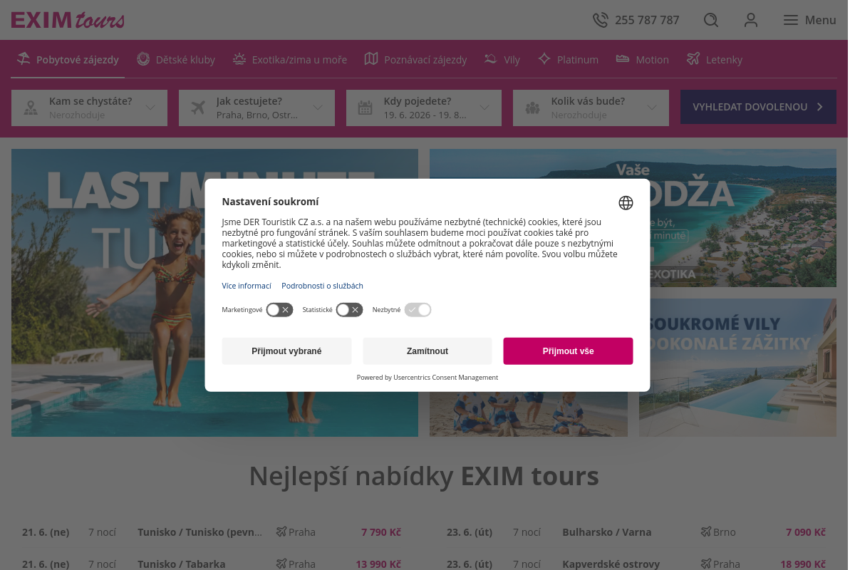 EXIM tours