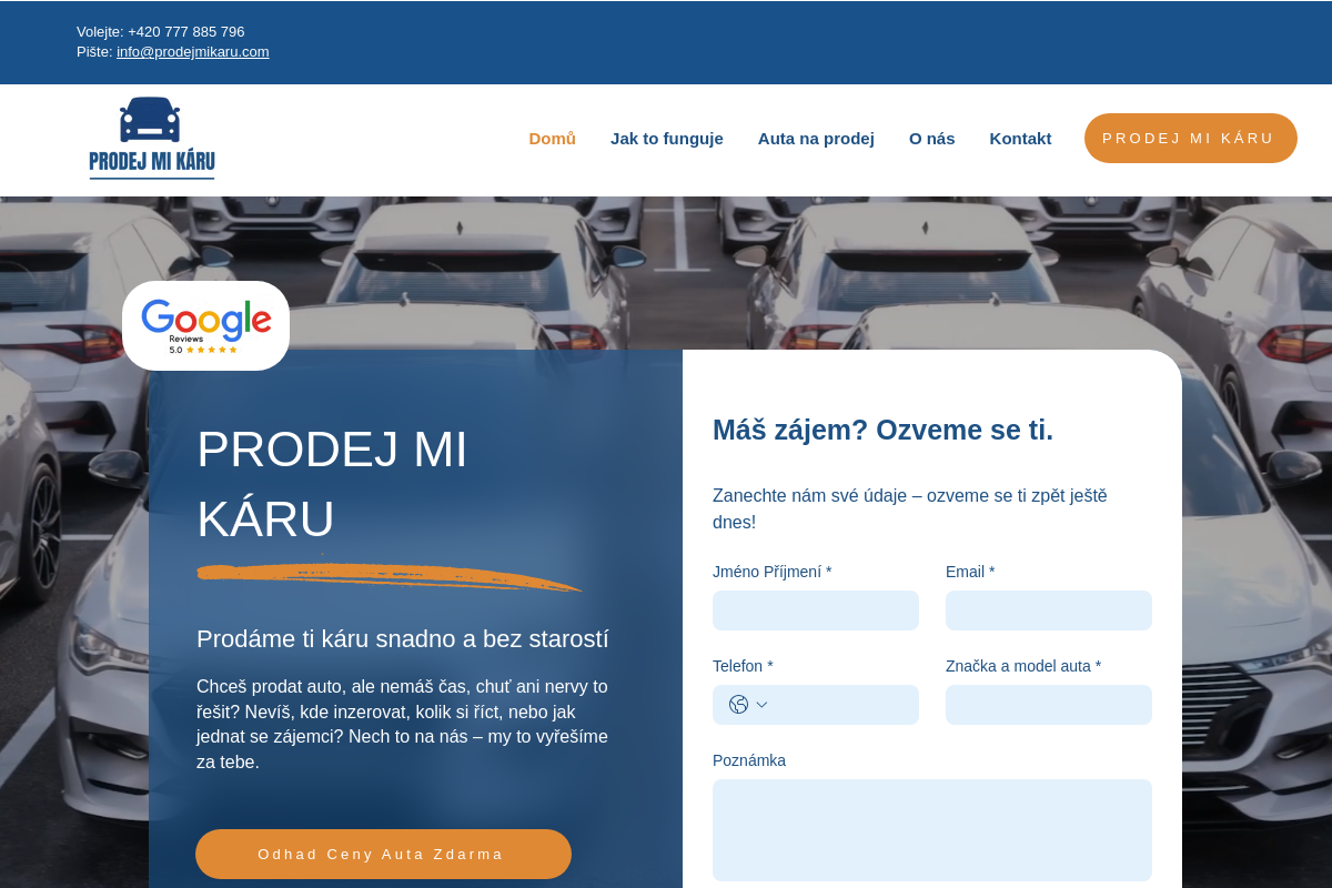 Prodej Mi Káru