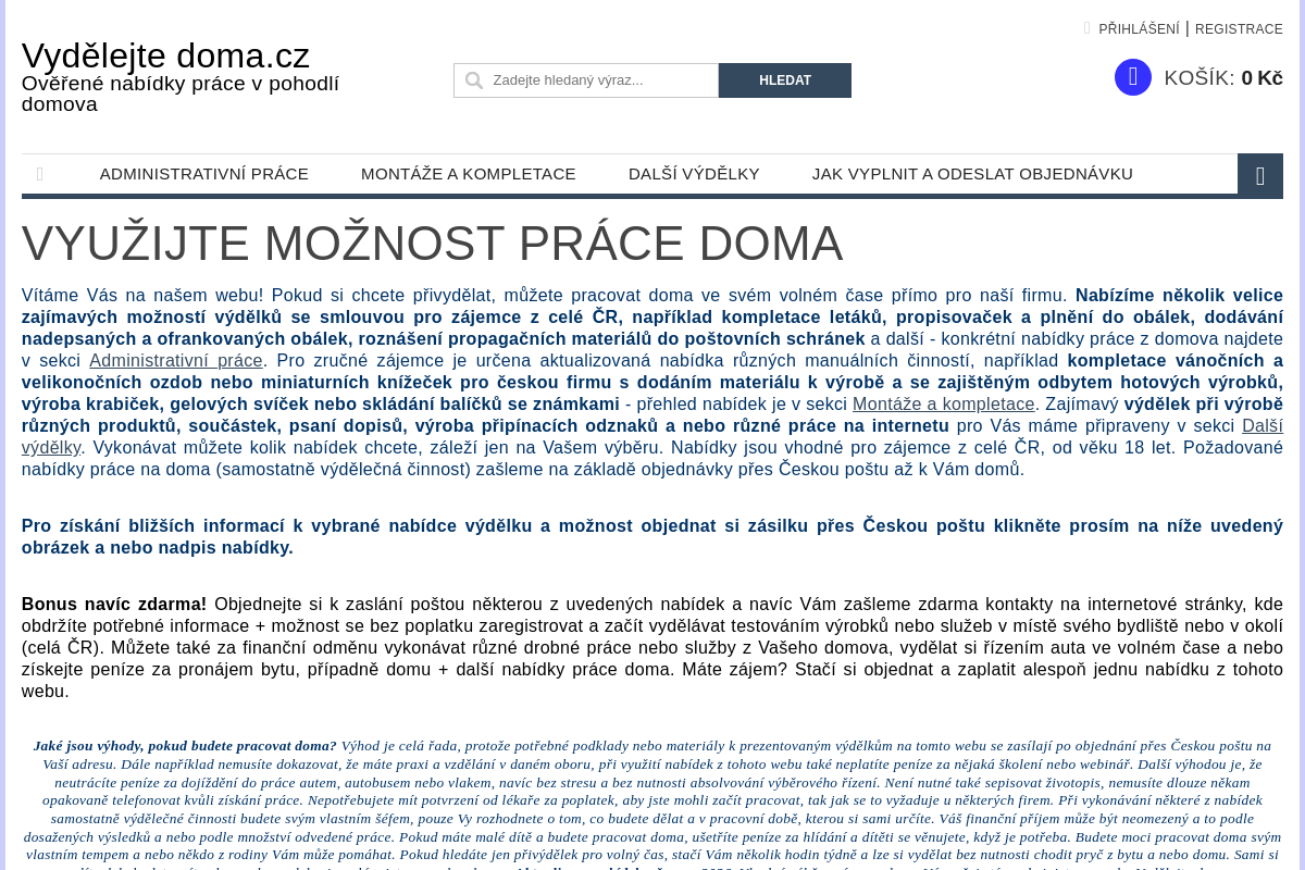 Vydelejtedoma.cz