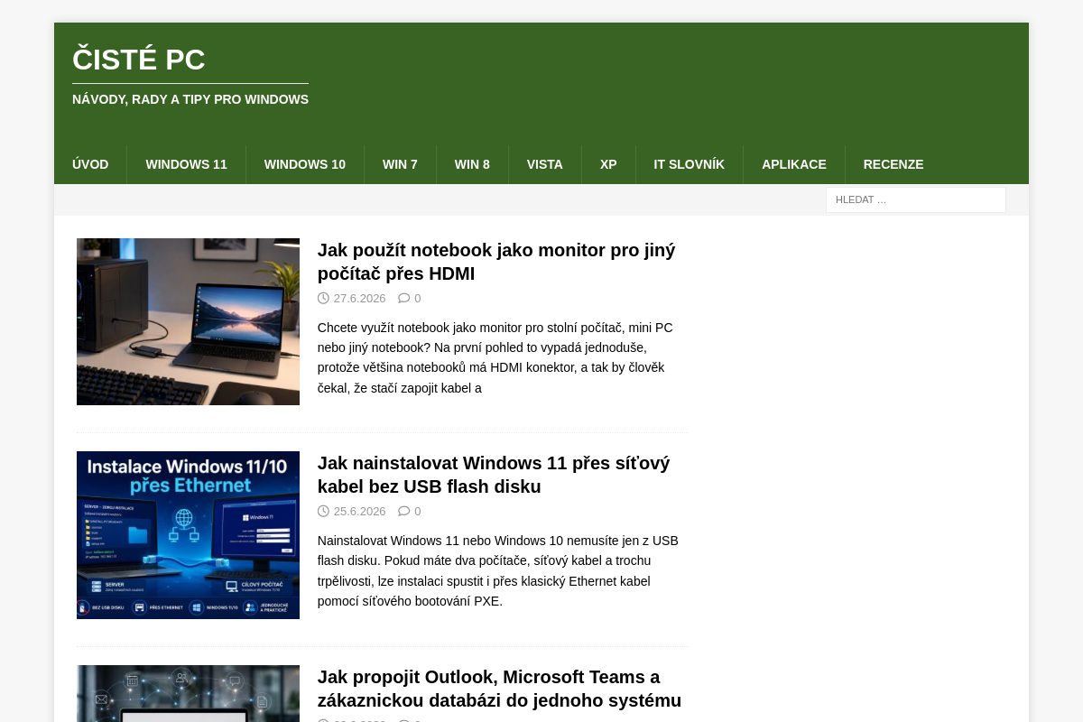 Čisté PC