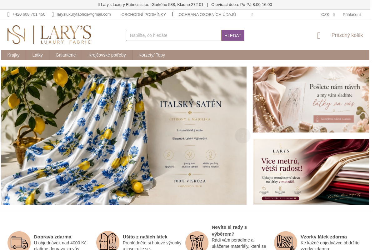 Lary's Luxury Fabrics s.r.o.