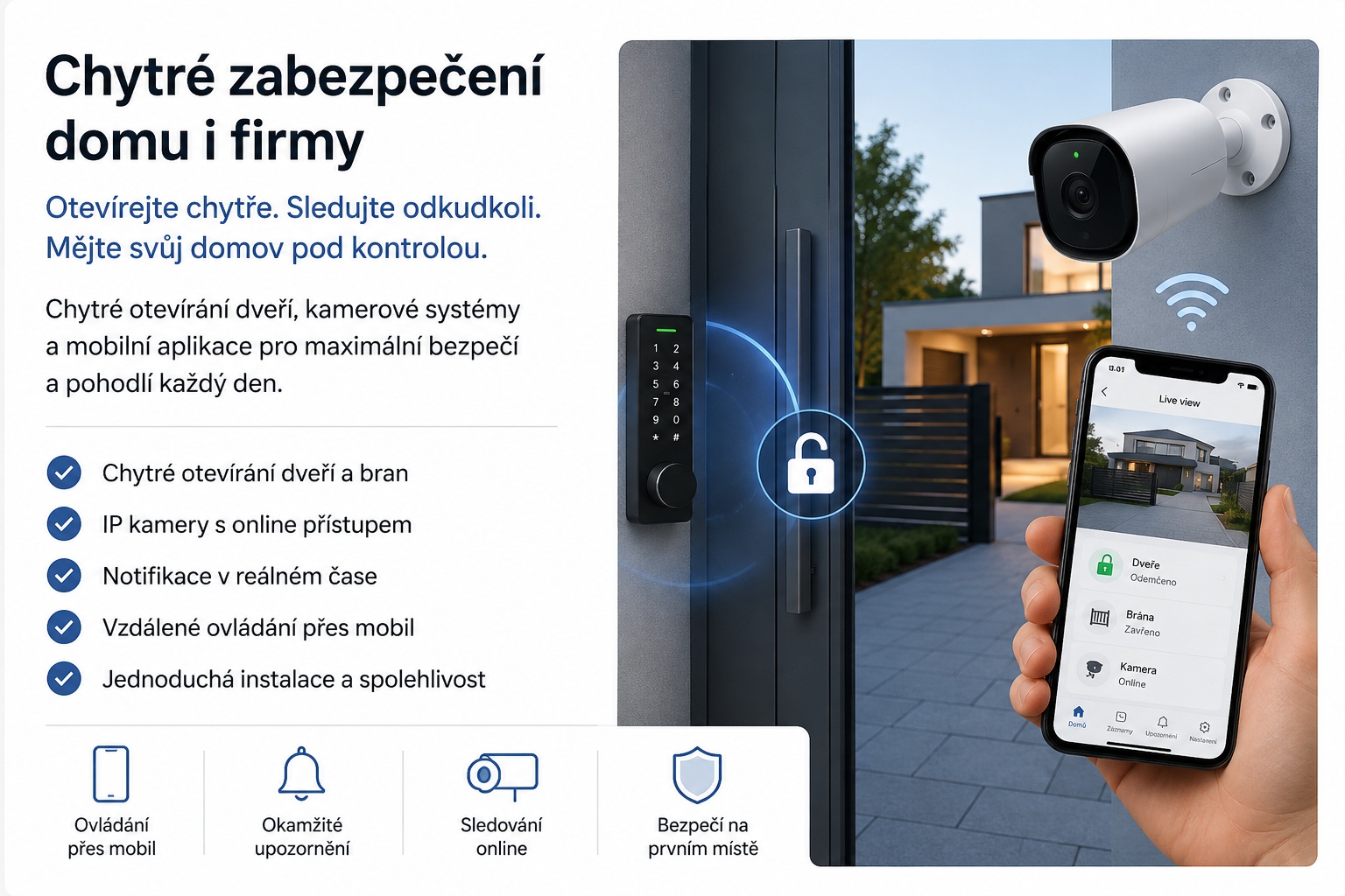 Chytré zabezpečení domu i firmy