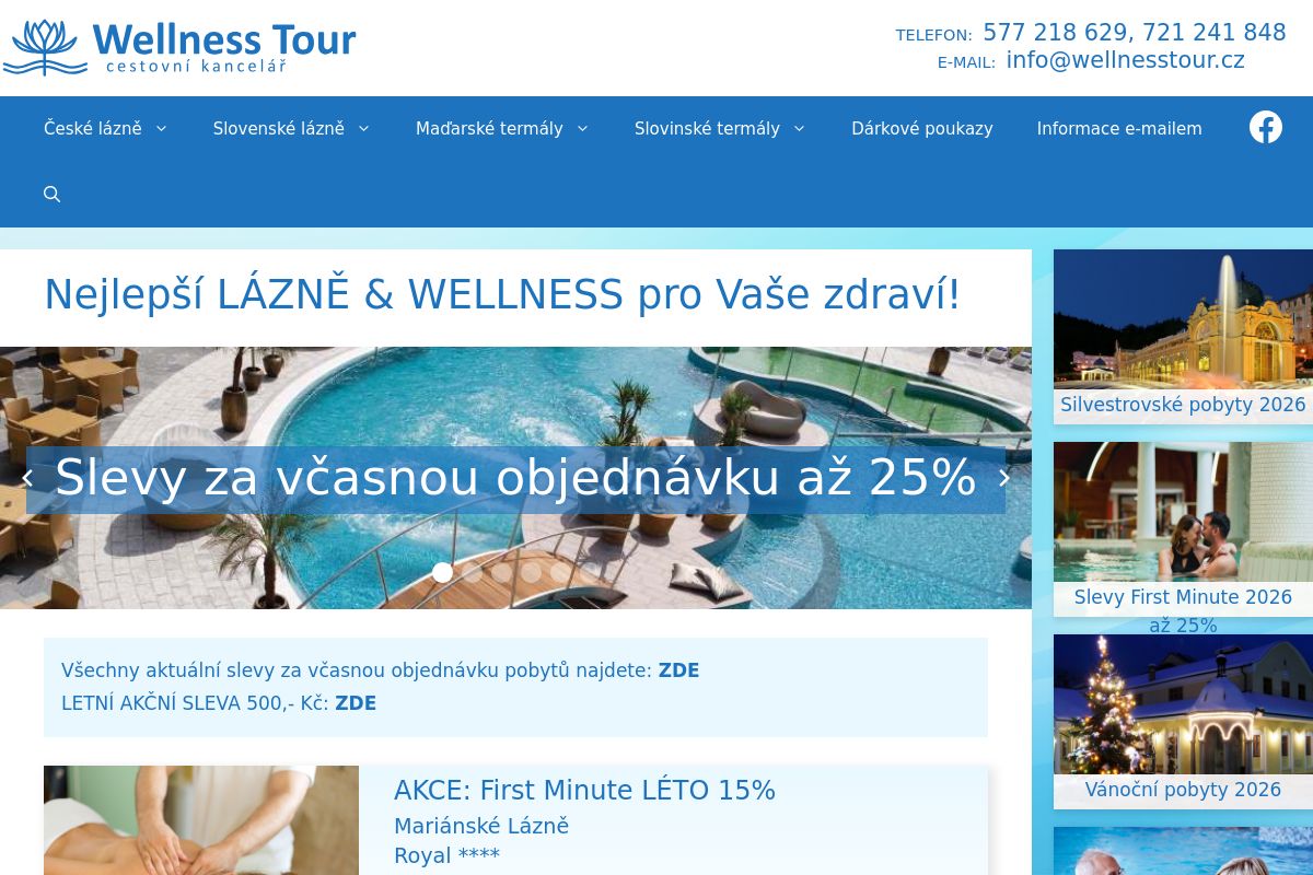 Cestovní kancelář Wellness Tour