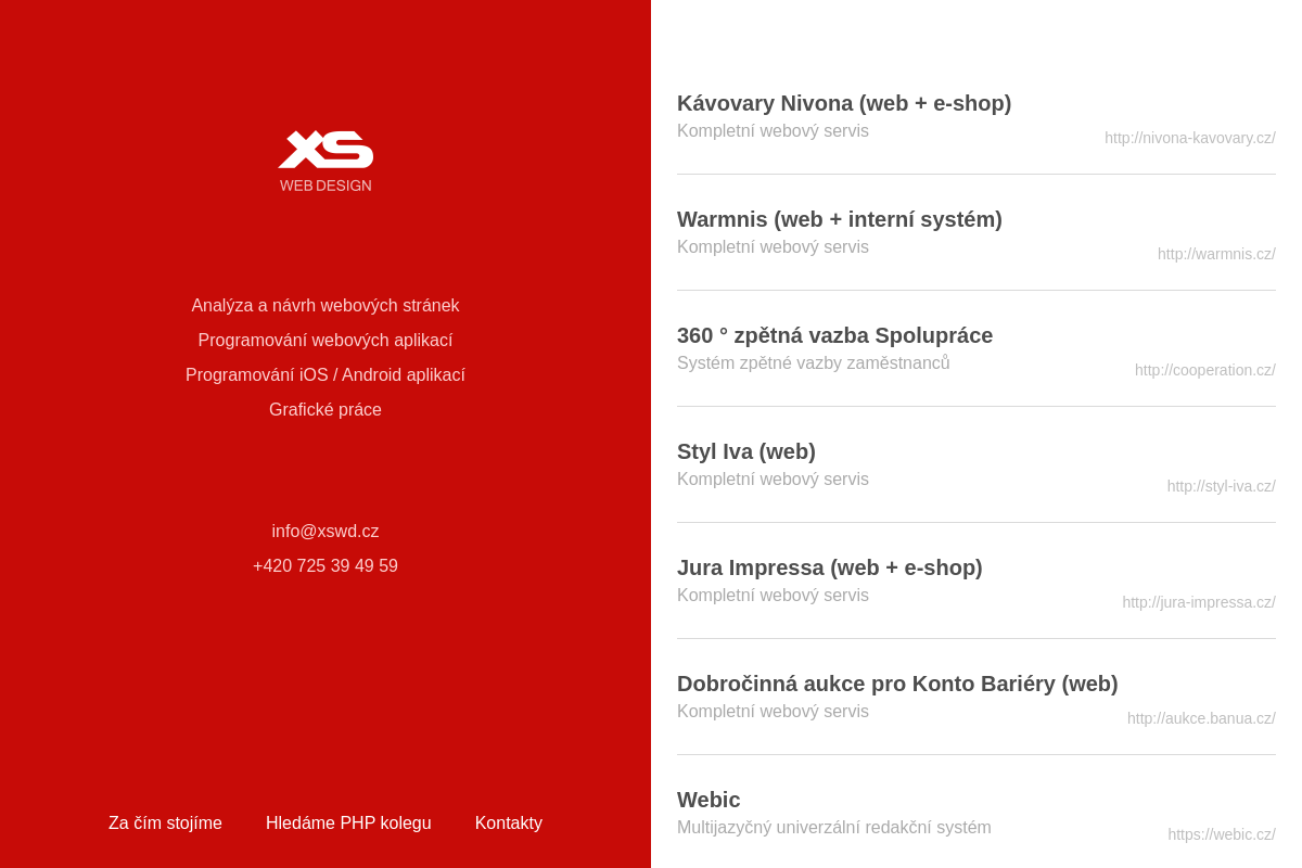 Tomáš Hnatovský - XS Web Design