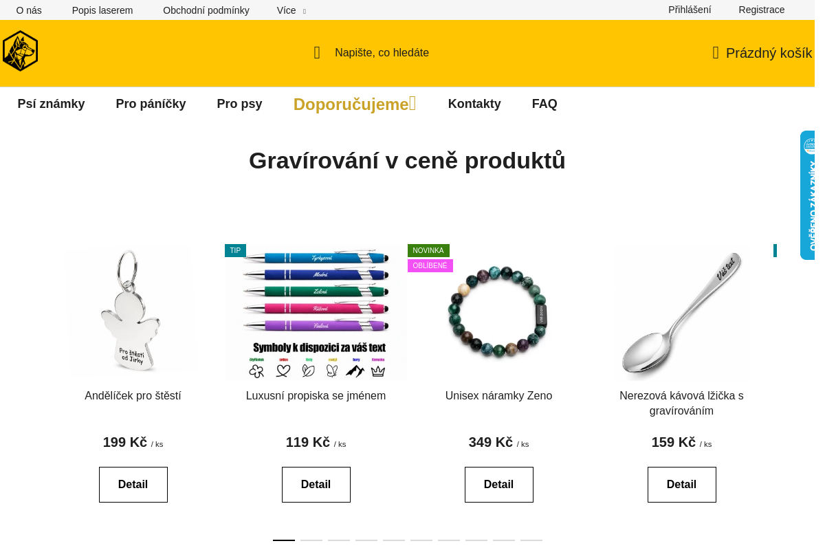uPsíka - Gravírujeme pro vás a vaše psy