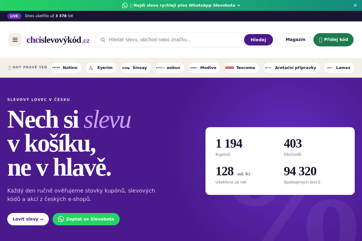 Chcislevovýkód.cz