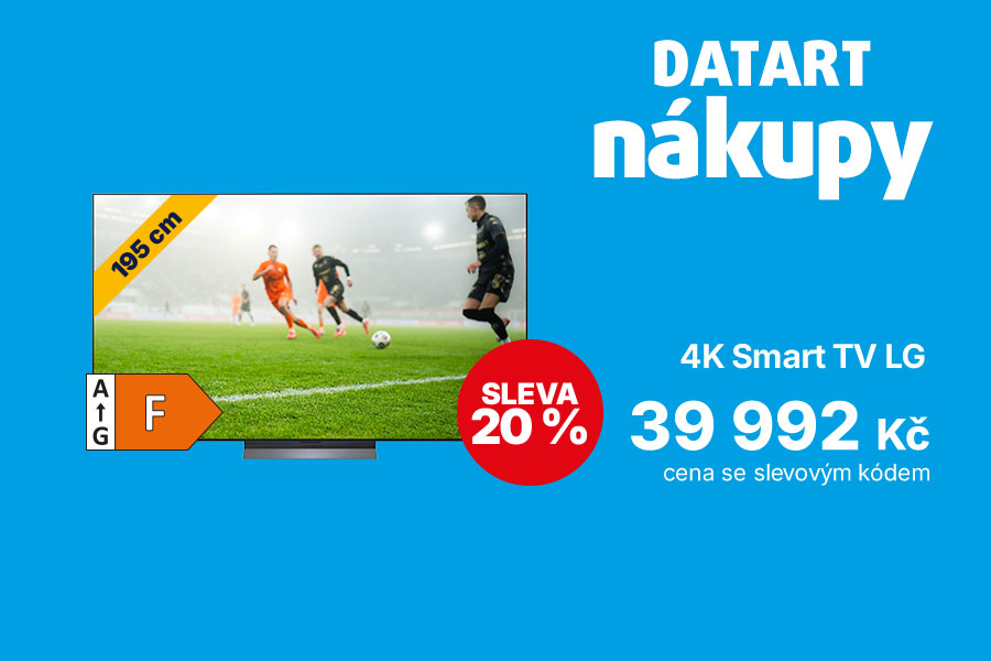 Špičková LG TV s 20% slevou v rámci DATART nákupů