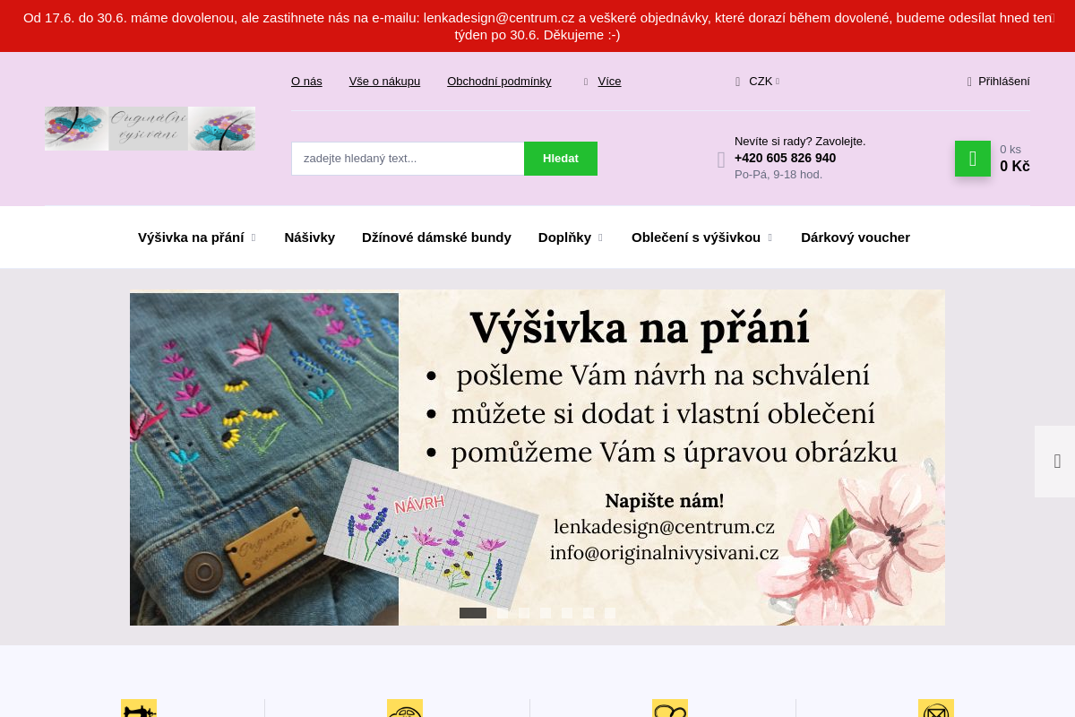 Originální vyšívání - Lenka Horáčková