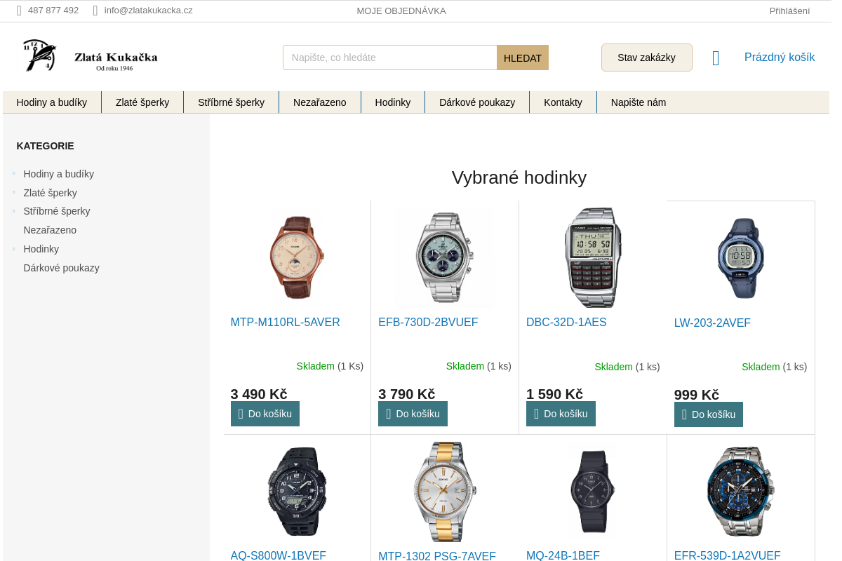 Zlatnictví a hodinářství u Kukačky s.r.o.