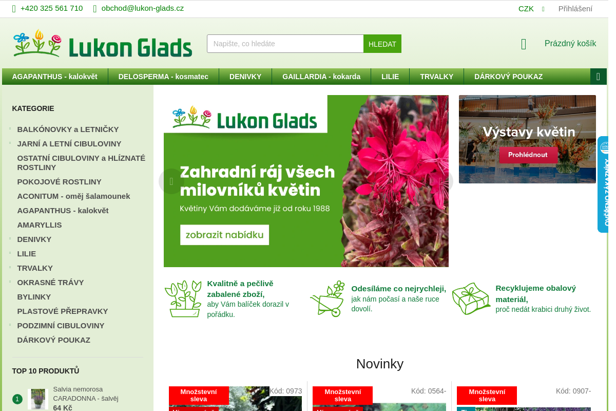Zahradnictví Lukon Glads