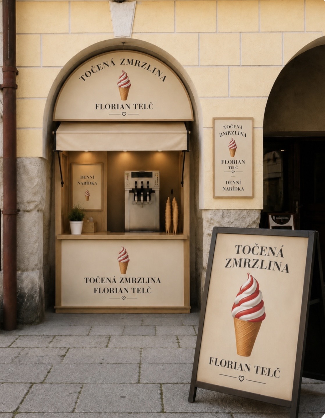 Točená zmrzlina Florián Telč