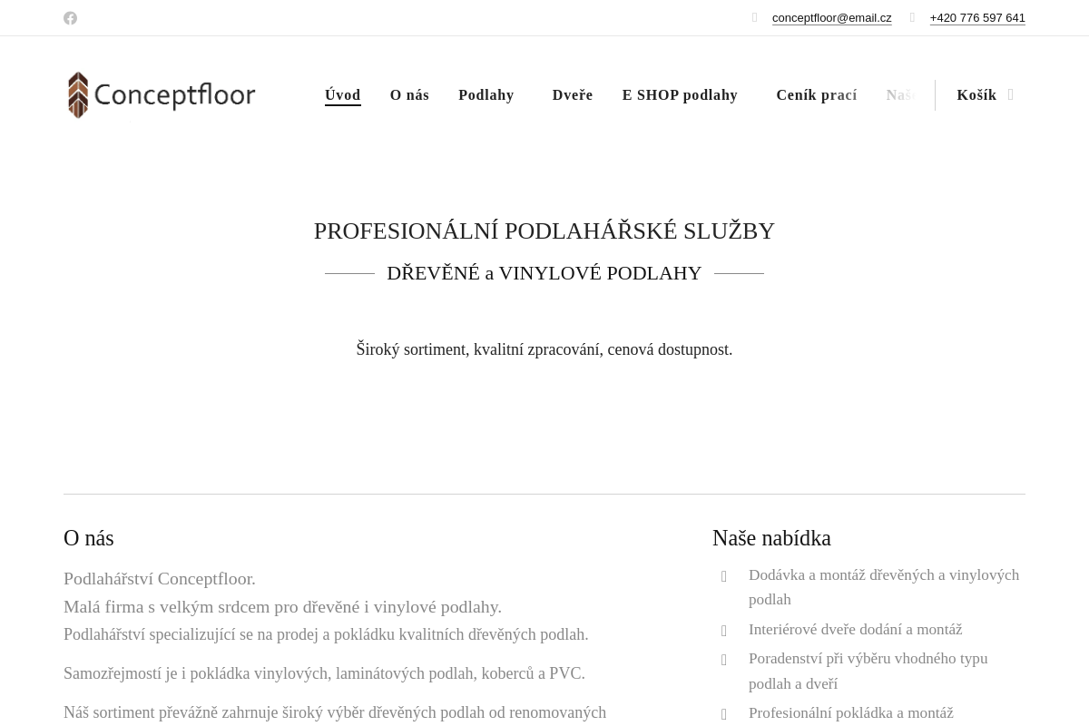 Conceptfloor Podlahy a dveře