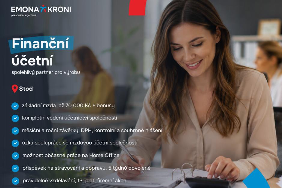 Finanční účetní | až 70 000 Kč | Home Office