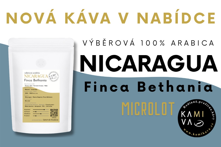 Nová výběrová káva v nabídce - Nicaragua Bethania
