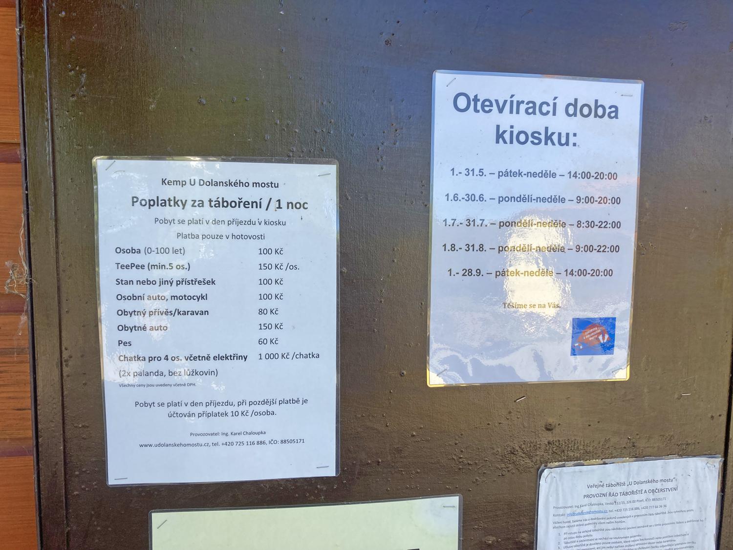 Občerstvení Kemp U Dolanského mostu Dolany foto 2