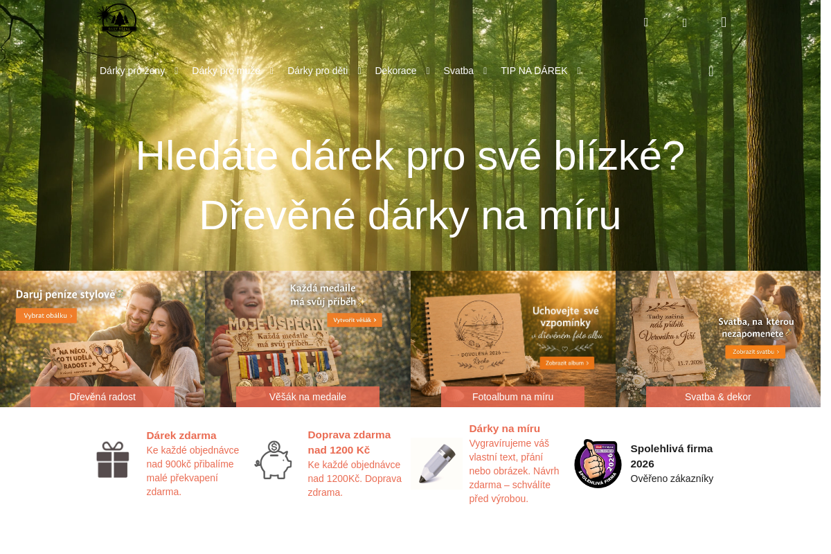 Dary dřeva - gravírované dárky