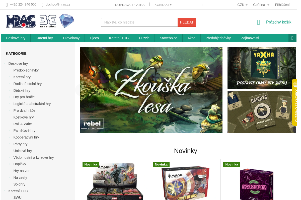 HRAS - svět deskových her a hlavolamů