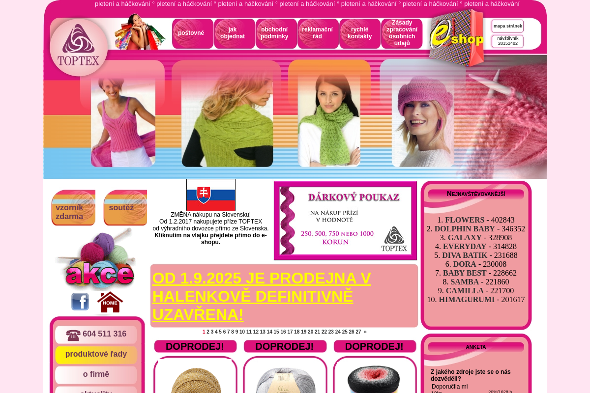 TOPTEX pletací příze, s.r.o.