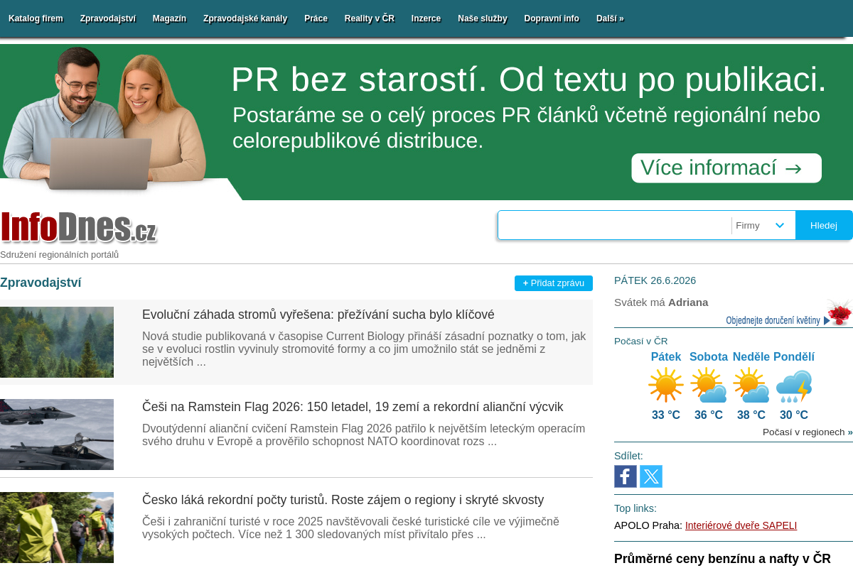 InfoDnes.cz - Sdružení regionálních portálů