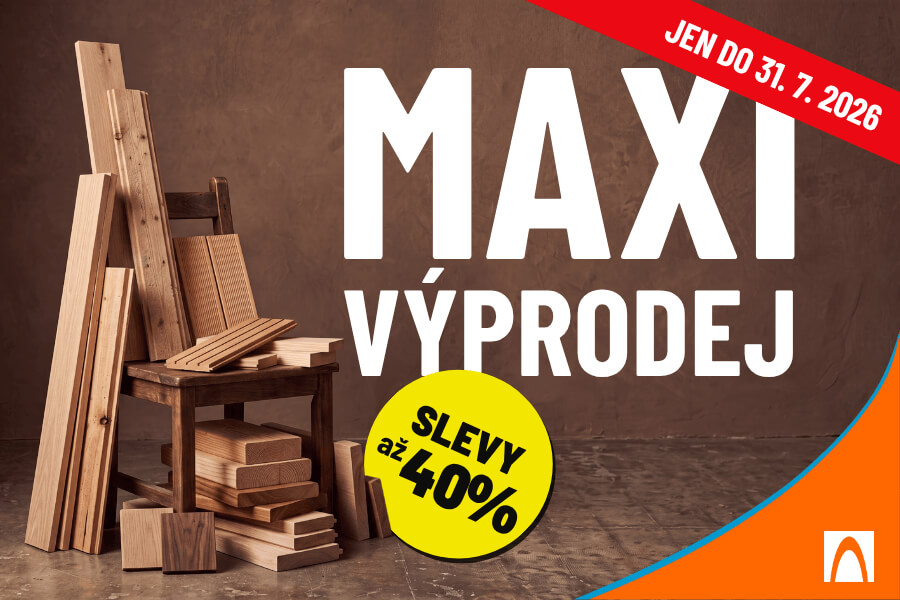 Červencový výprodej dřevomateriálu až −40 %