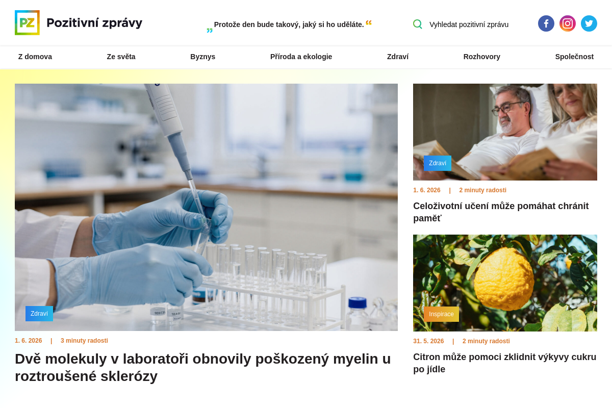 Pozitivní zprávy