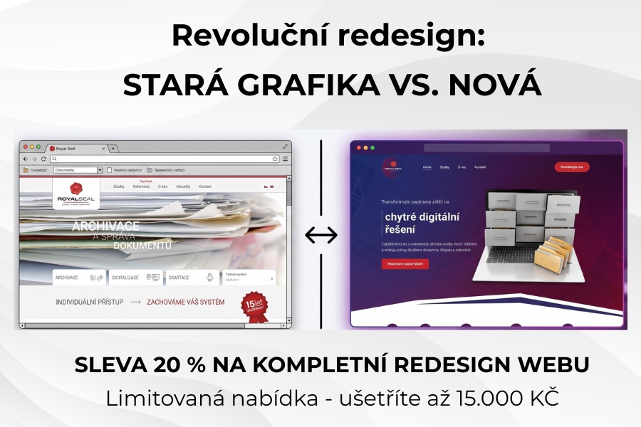 Nový web se slevou 20 %