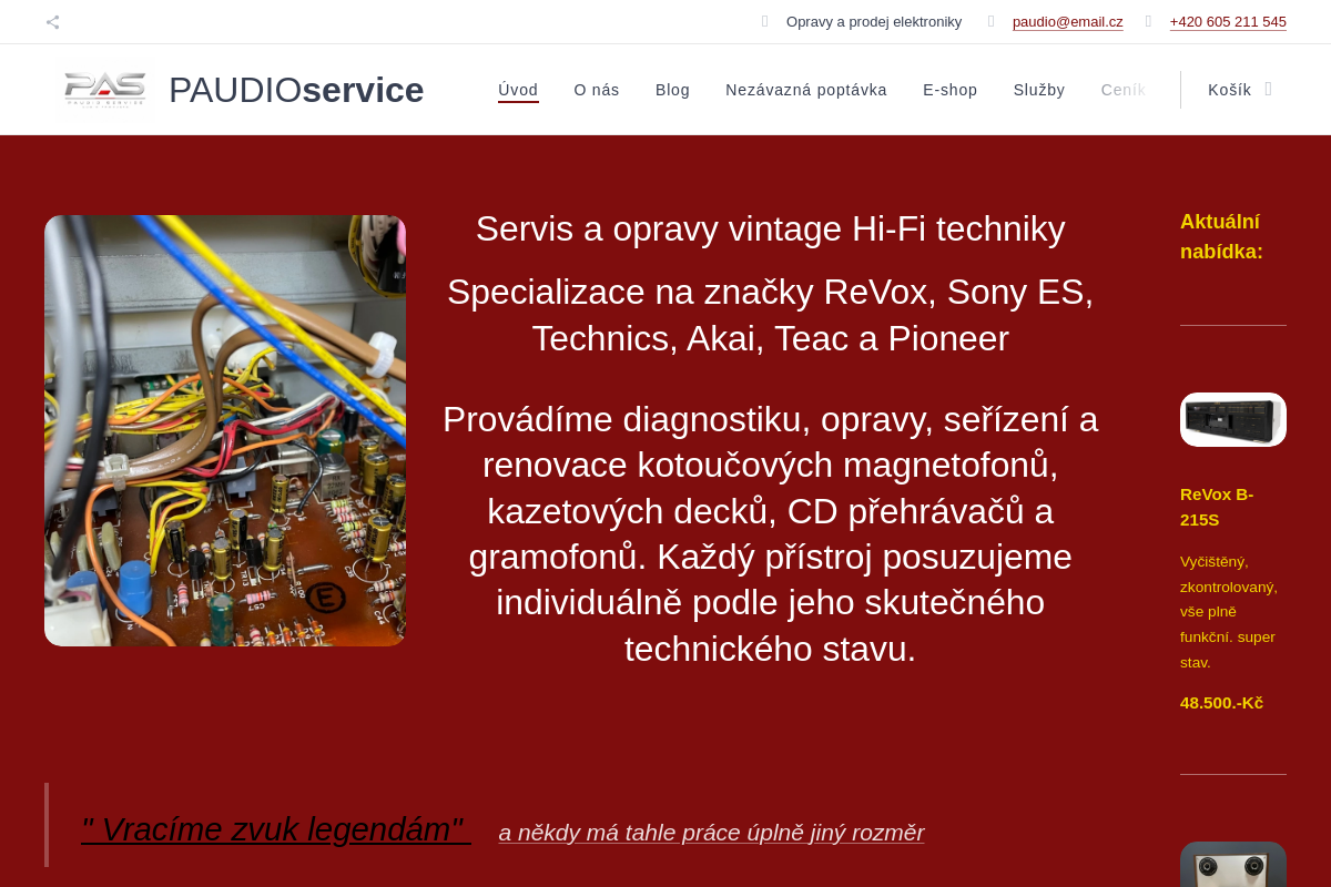 PAUDIO service - Pavel Bayer