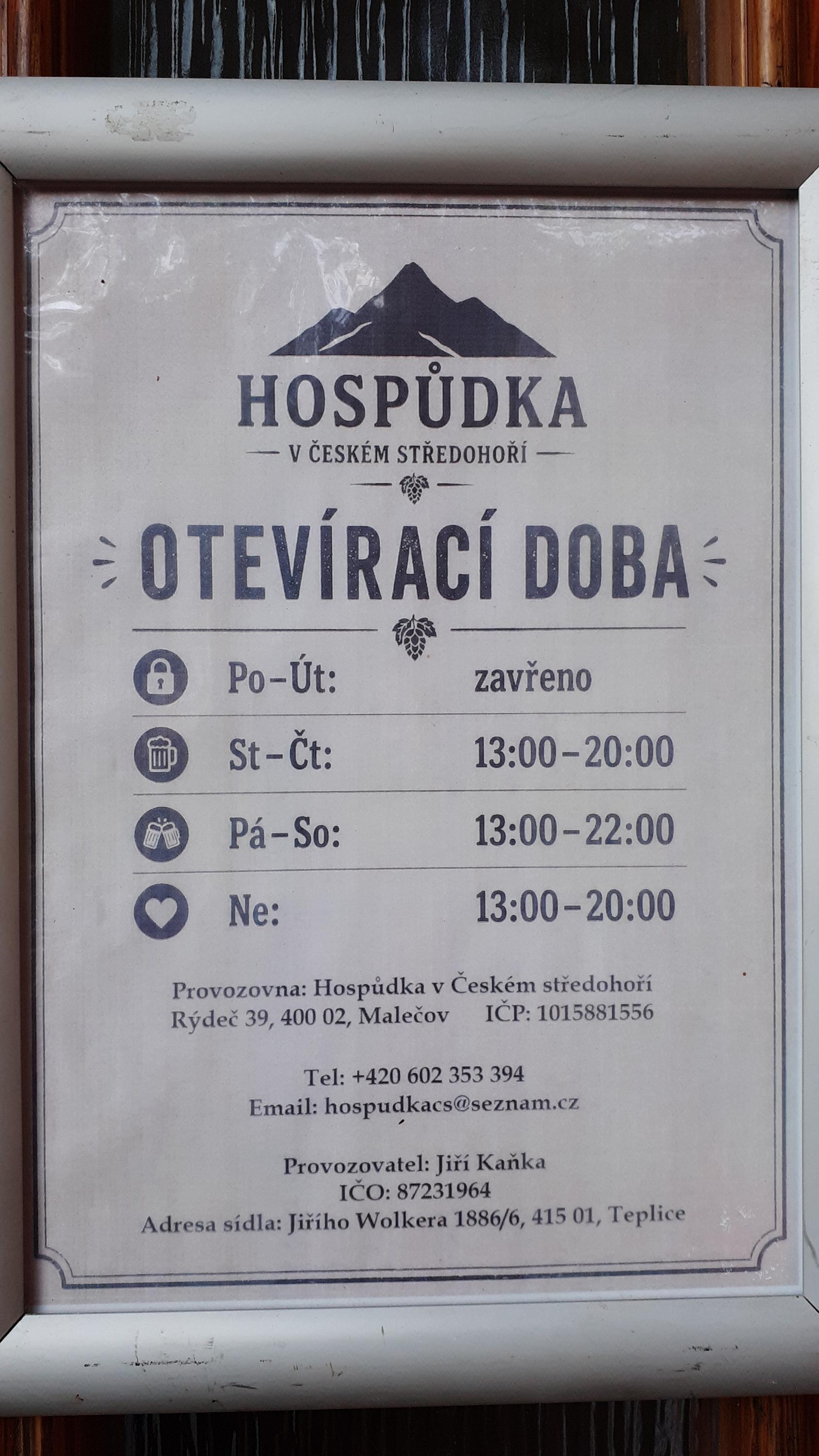 Hospůdka v Českém středohoří