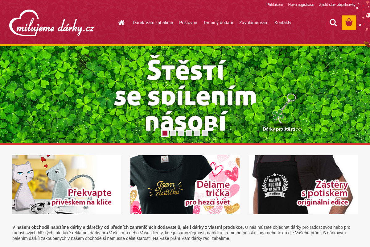 Milujemedarky.cz