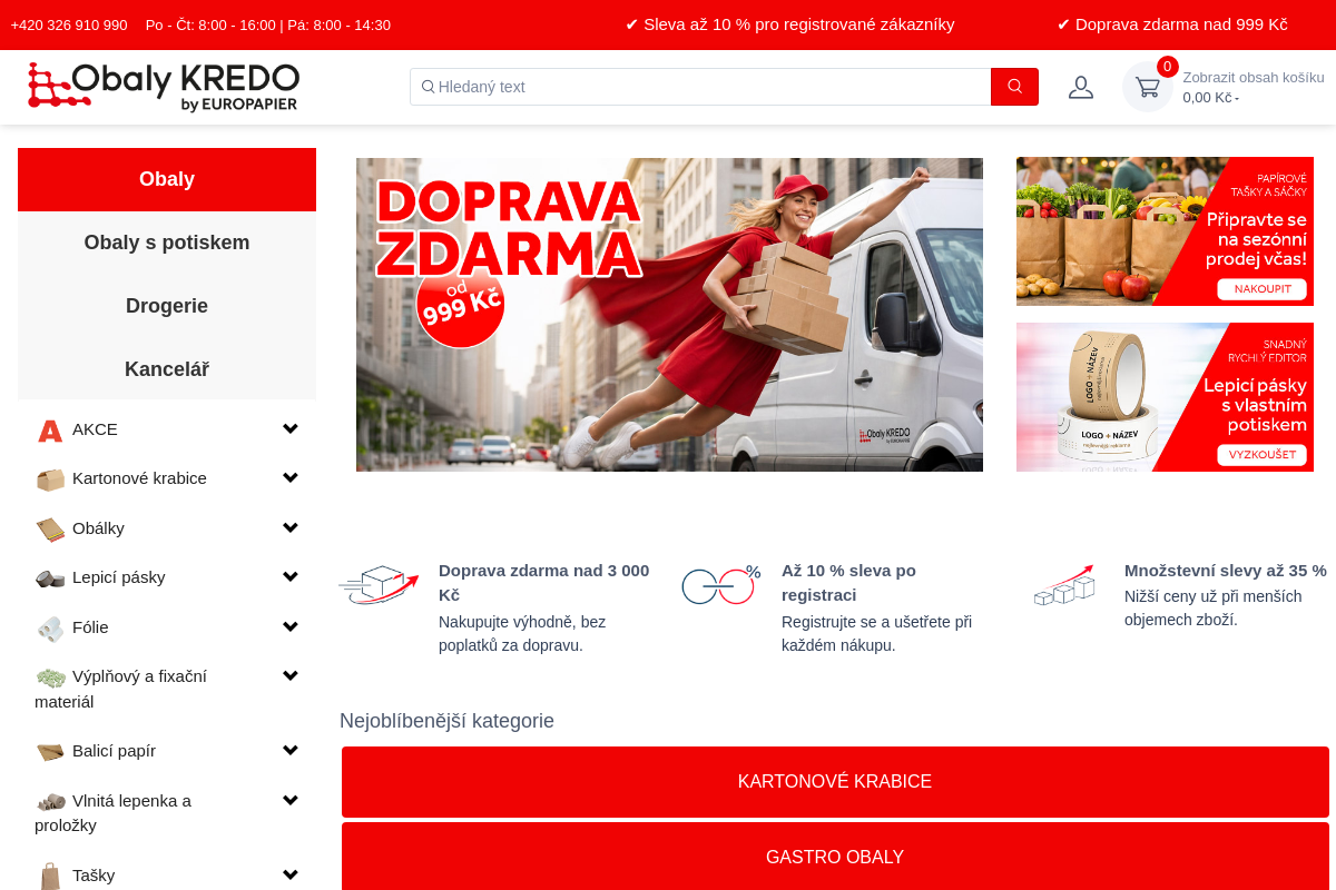 Obaly KREDO