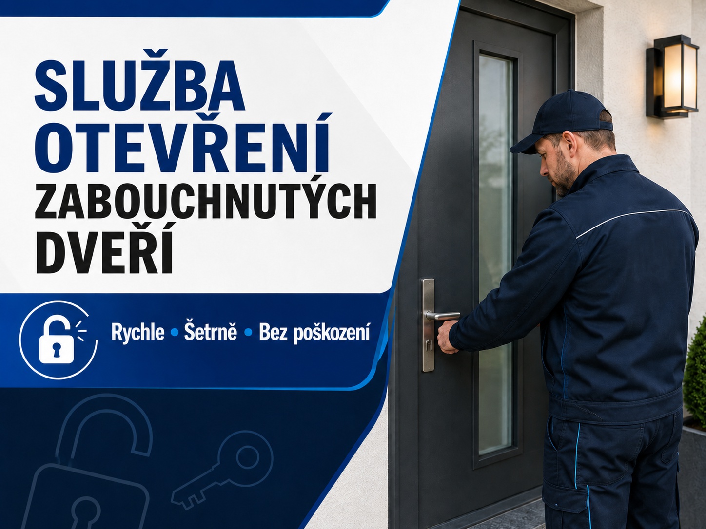 Zabouchnuté dveře? Pomůžeme rychle a šetrně