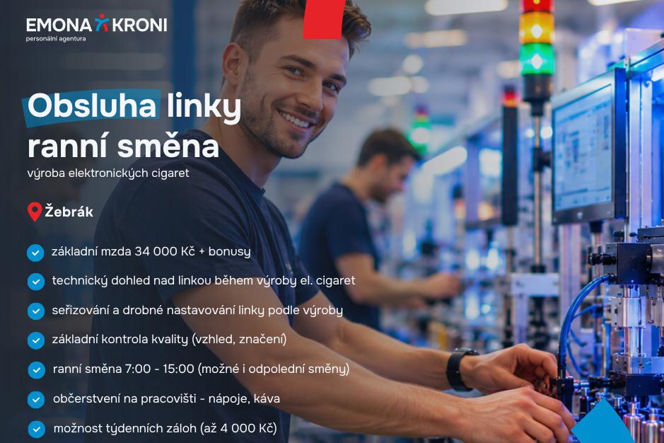 Obsluha linky | ranní směna