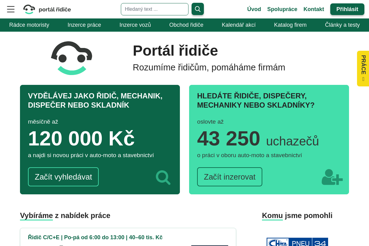 Portál řidiče