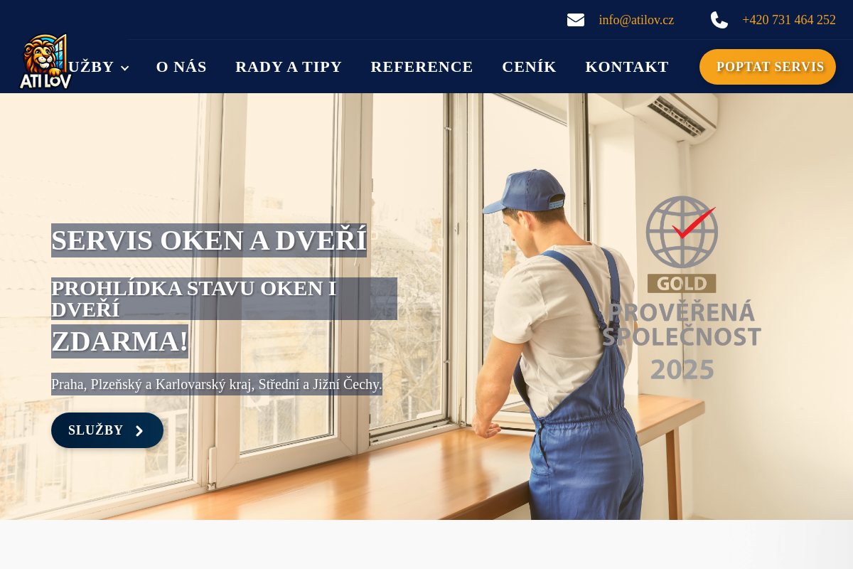 Atilov - Servis oken a dveří