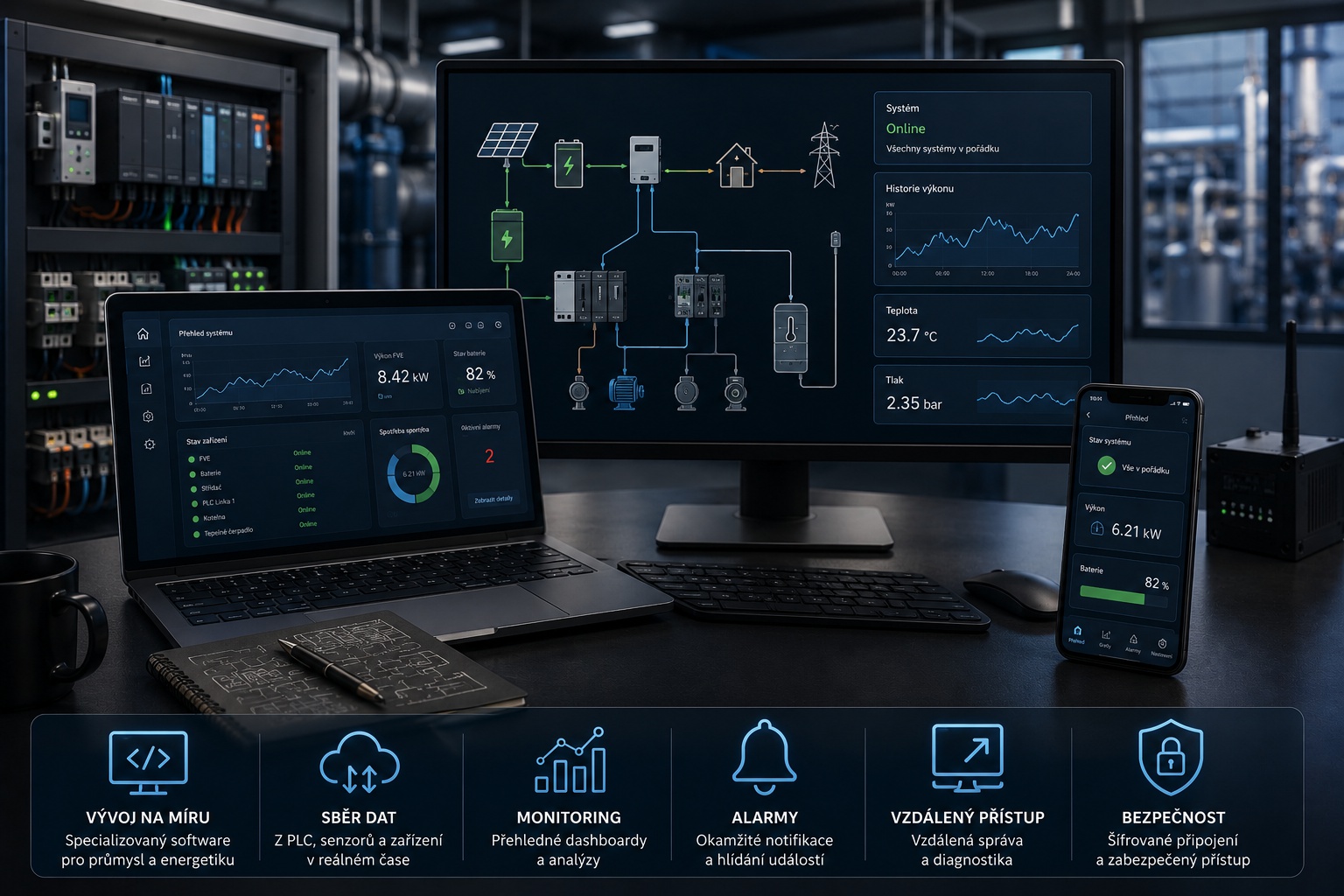Software pro řízení a monitoring technologií