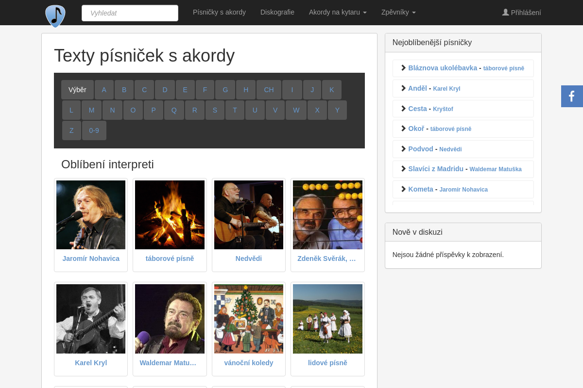 Pisnicky-akordy.cz