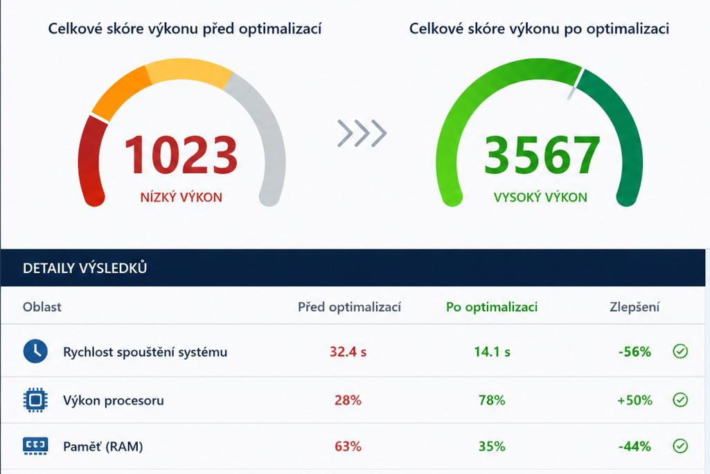 Zrychlení počítače/notebooku