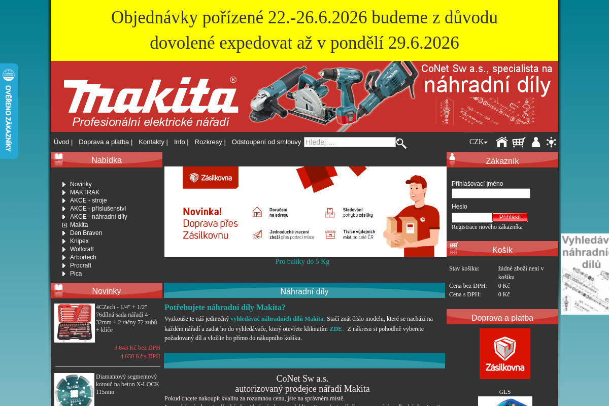 CoNet Sw a.s. - Makita