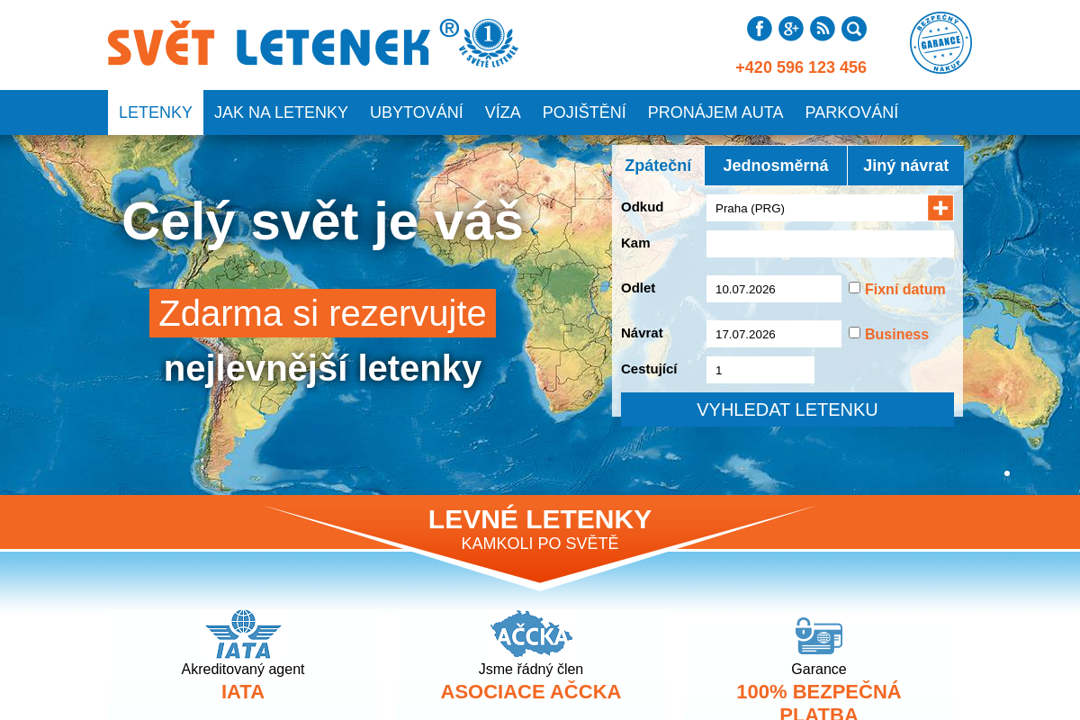 SVĚT LETENEK ®