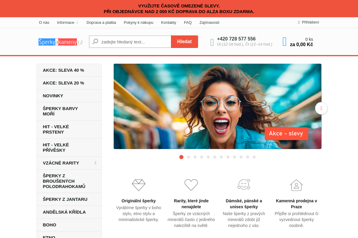 Šperkyakameny.cz - Eshop s drahými kameny a minerály